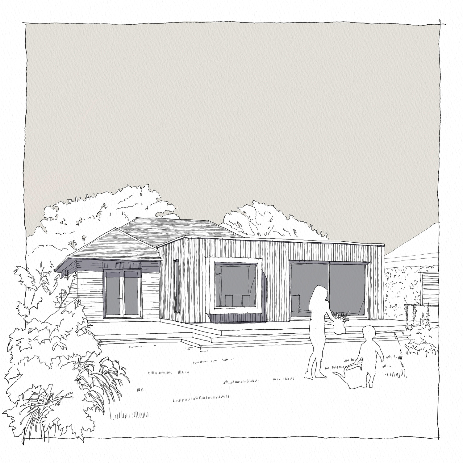 Hand-drawn sketch of the proposed extension.